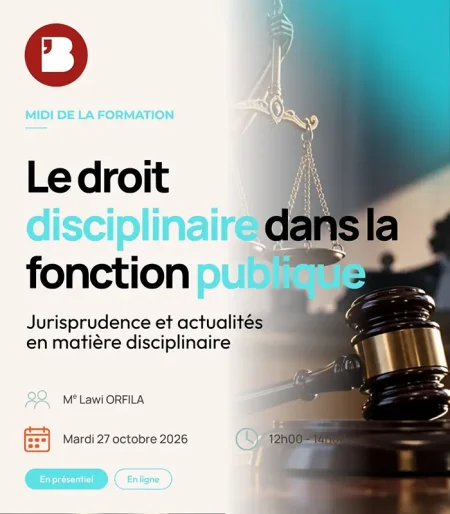 Le droit disciplinaire dans la fonction publique